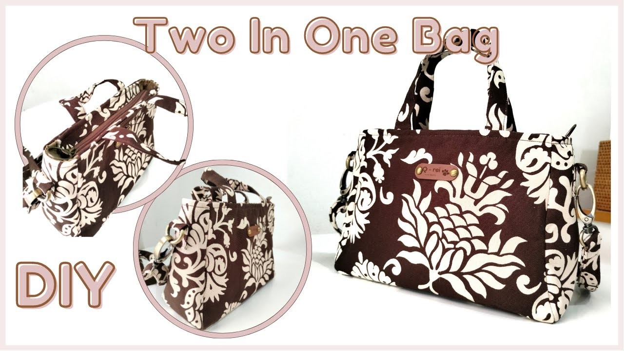 How To Make a Two In One Bag | How To Make 2 Way Bag