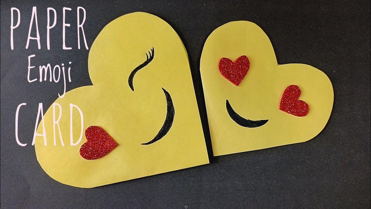 How to make Paper Emoji Card | ???? Emoji card for best friend | DIY emoji card | Easy greeting card
