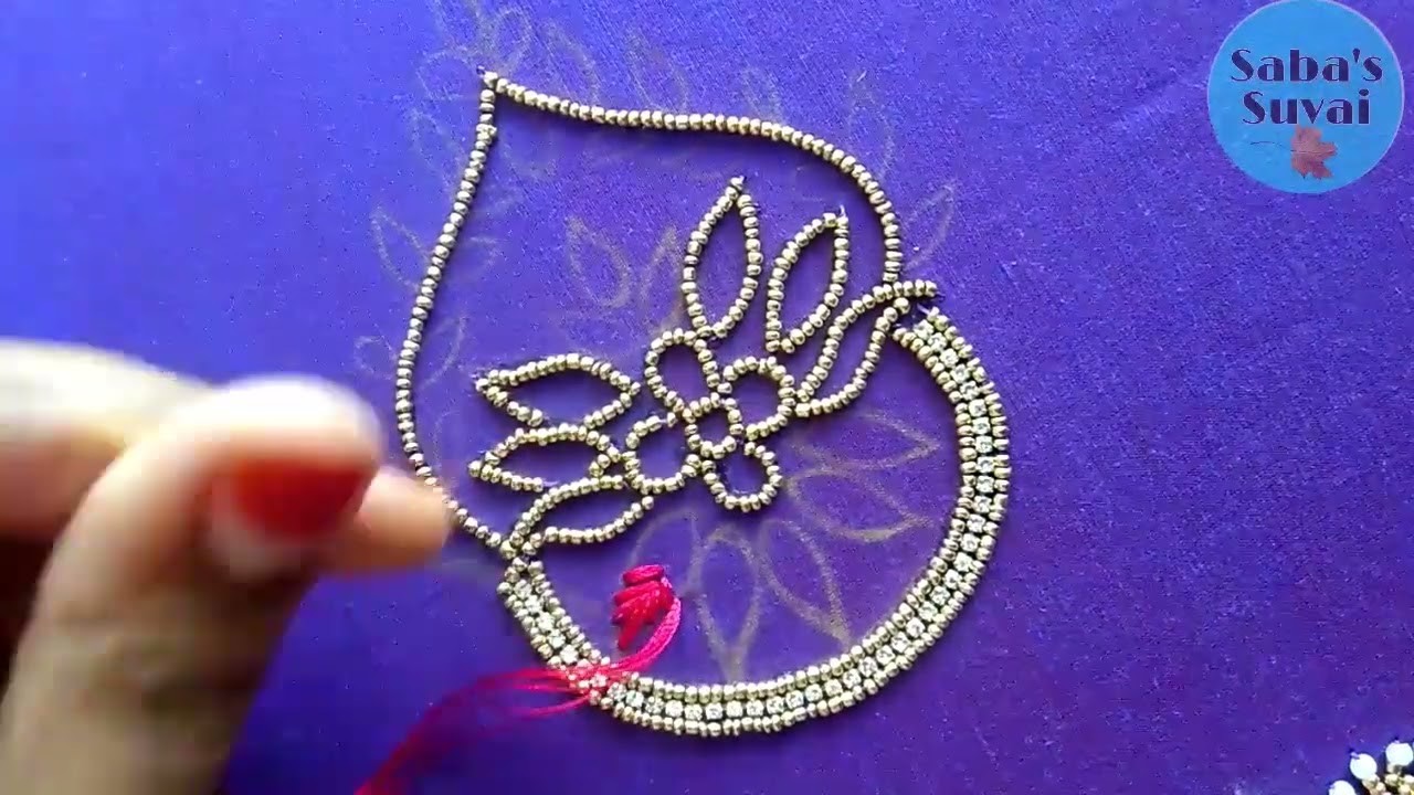 How to make simple sleeve design in normal needle