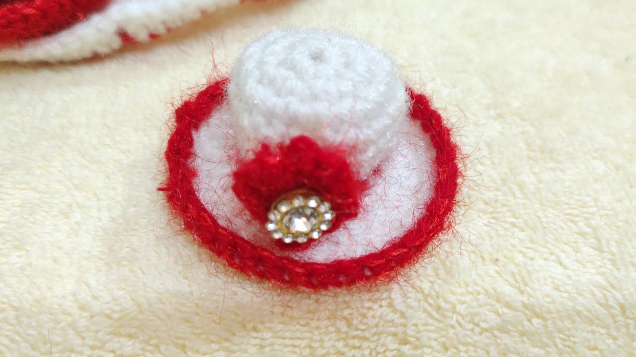 How to make  winter crochet hat for laddu gopal.kahna ji and Bal gopal