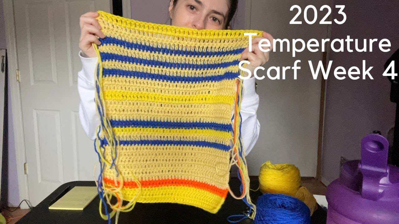 My 2023 Temperature Scarf Week 4