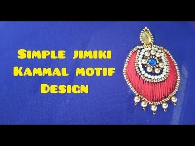 Simple jimiki motif design | Simple aari embroidery motif design