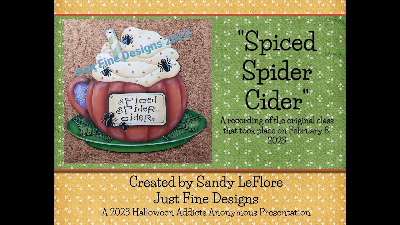 Spiced Spider Cider - A 2023 Halloween Addicts Anonymous Presentation