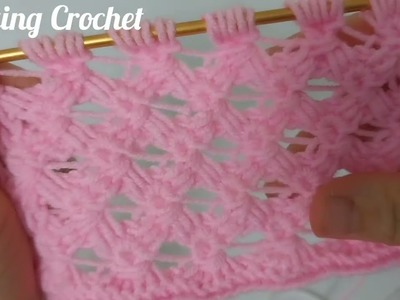 Super Easy Tunusian Crochet Stitches. #easytunusiancrochet