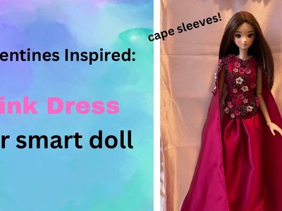 Valentines inspired dress w. CAPE SLEEVES!