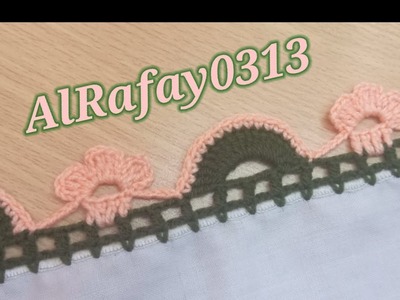 Very easy crochet lace design. how to make crochet tutorial by @alrafay0313