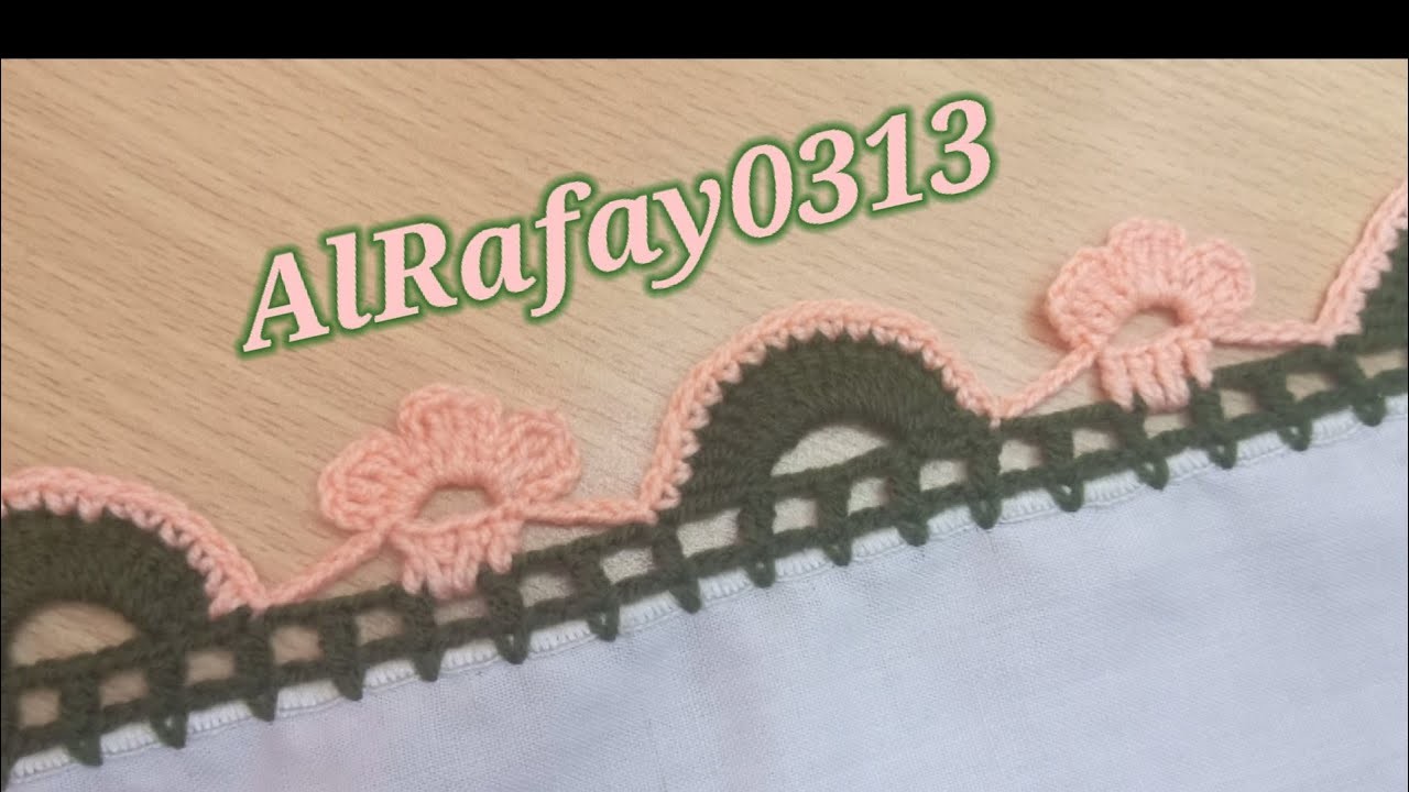 Very easy crochet lace design. how to make crochet tutorial by @alrafay0313