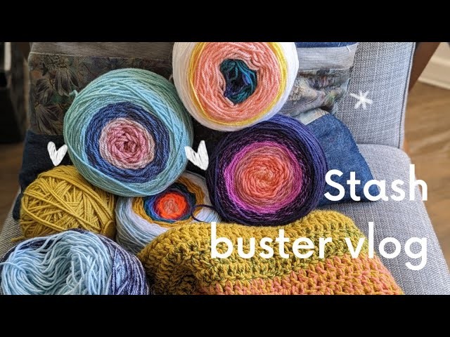 Yarn stash buster project vlog, inspiration about scraps of yarn and fabric and a walk in Amsterdam