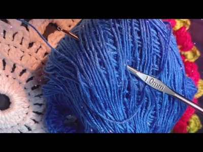 3D Crochet Flower |super easy crochet flower pattern | @Nazlee_crochet