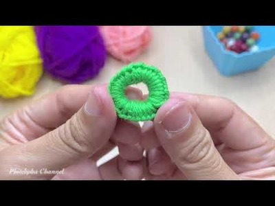 Amazing Woolen Flower & Sun Flower Idea using Finger Amazing Trick  Wool Flower Making