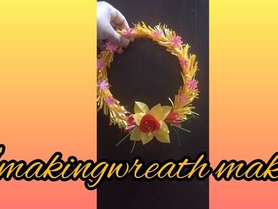 Amazing wreath making tutorial.wreath wall decoration.home decore wreath