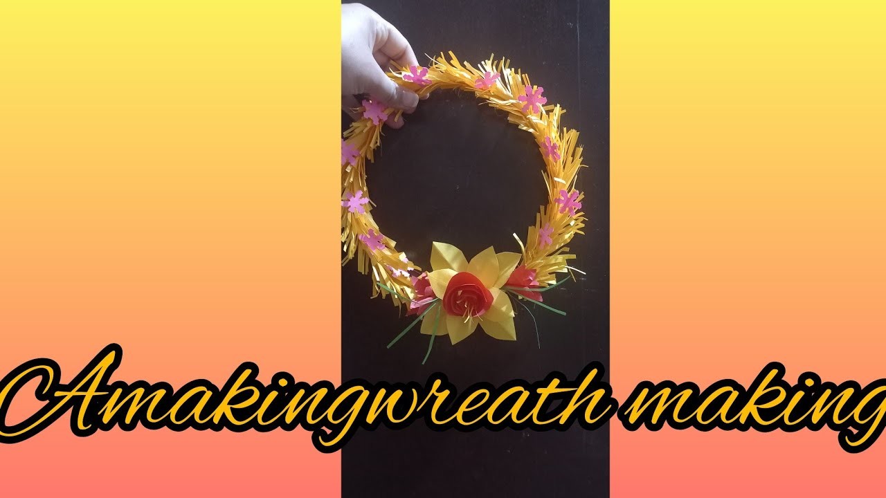 Amazing wreath making tutorial.wreath wall decoration.home decore wreath