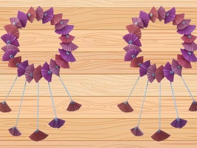 Beautiful Color Paper Wall Hanging. Paper Craft for Home Decoration. Paper Flowers Wall Decor