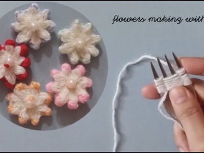 Beautiful handmade woolen flowers | Zainab craft & fashion