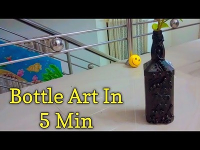 Bottle Art with Clay #viral #trending