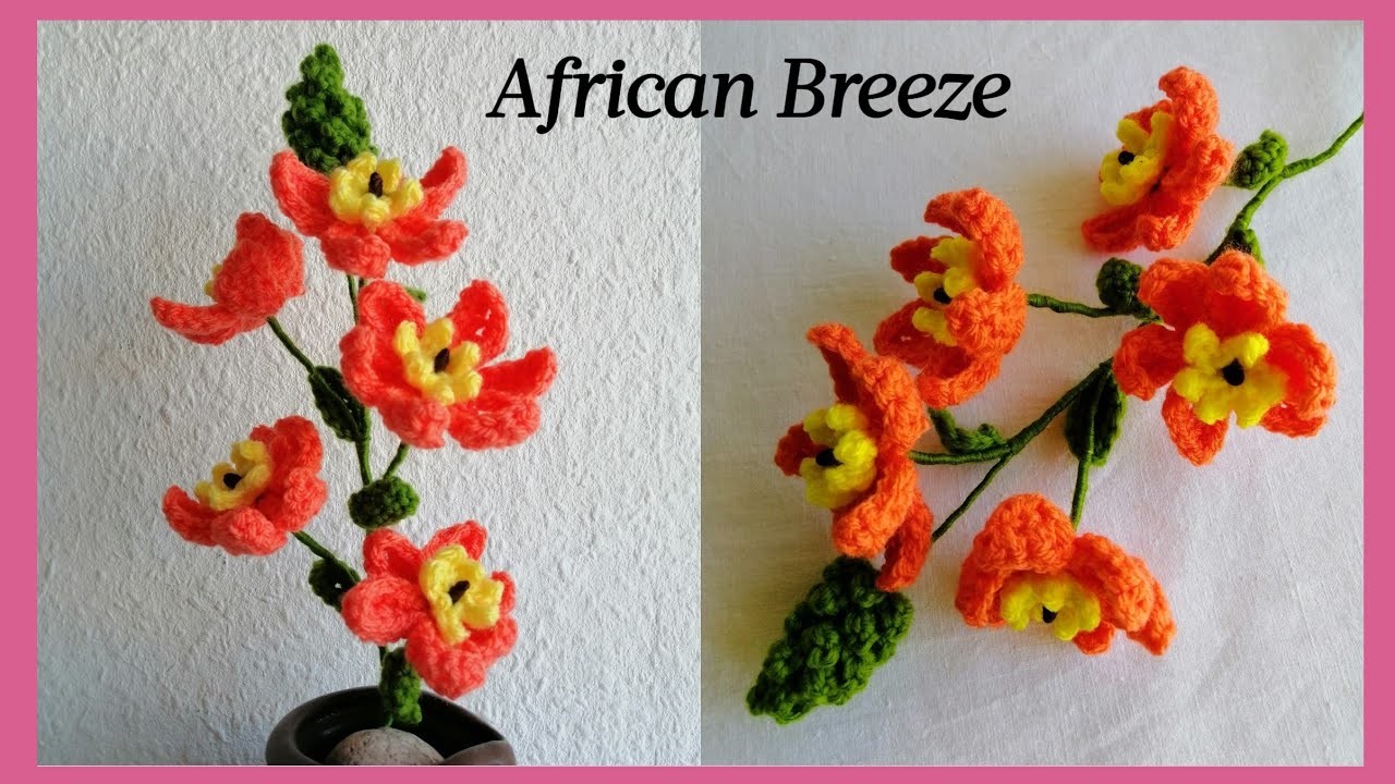 Crochet African Breeze flowers