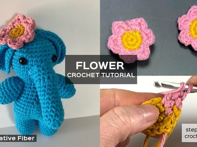 Crochet Flower - Easy Free Pattern - Step by step