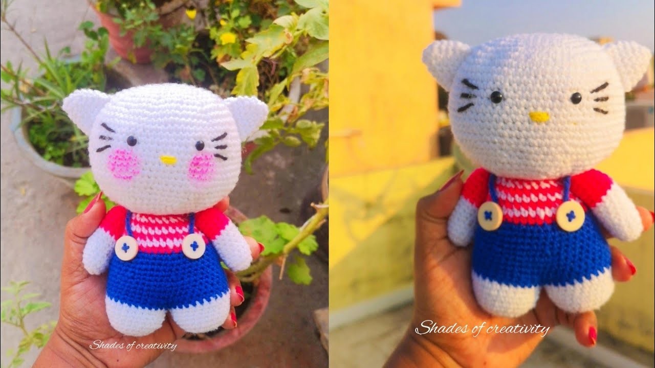 Crochet Hello kitty part-1.crochet kitty Amigurumi free pattern. how to make crochet Amigurumi