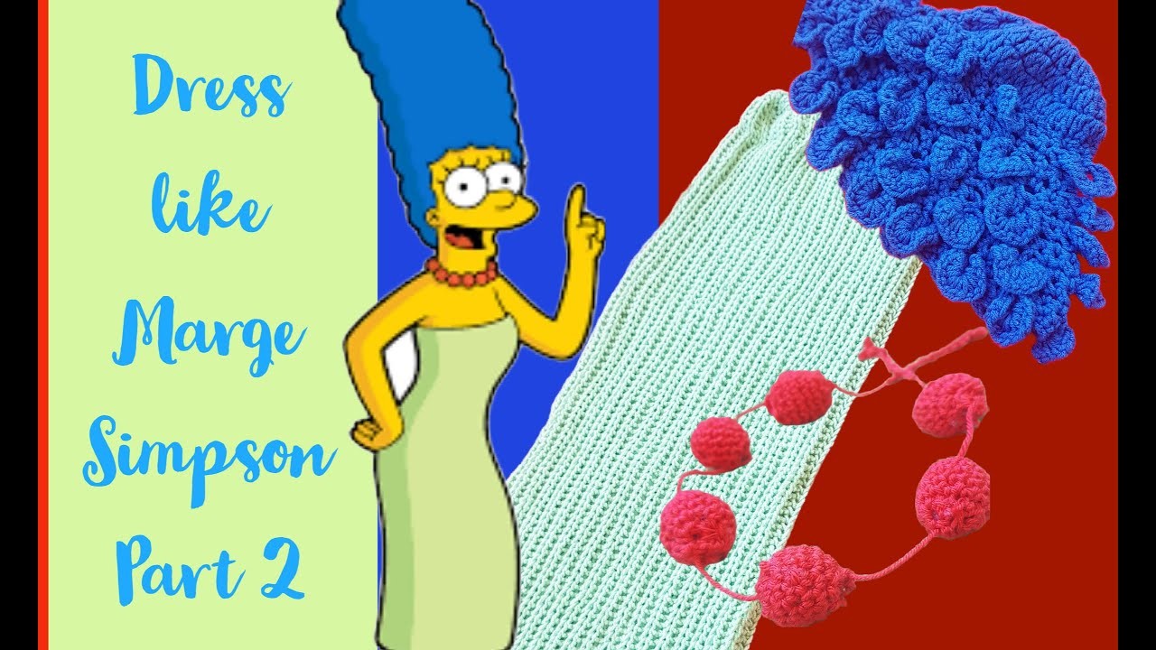 DIY Crochet Costume.Cosplay MARGE SIMPSON For Women & kids (Part-2) | E7dition