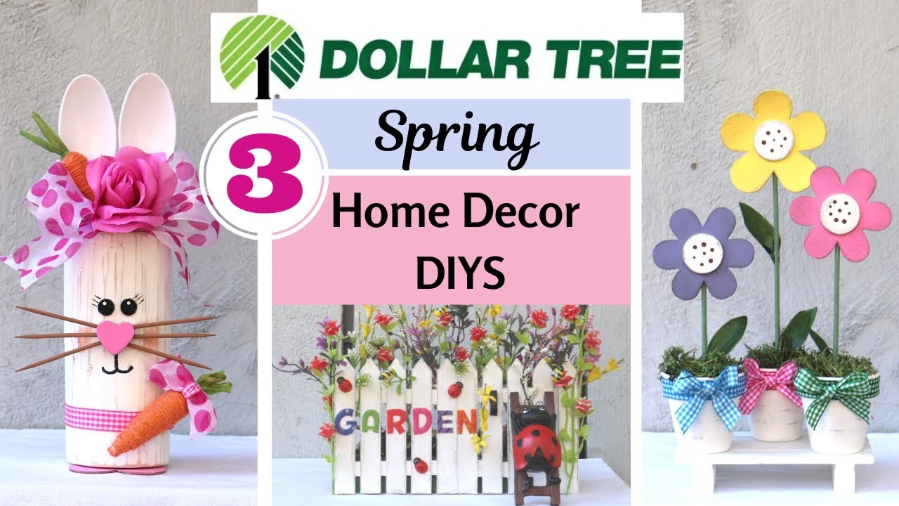 DIY Dollar Tree SPRING HOME DECOR IDEAS ???? NEW Bunny & Flower DIYS That You'll Want To Make