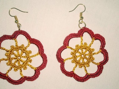 Easy crochet earring pattern