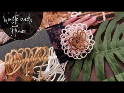 Easy, simple, and the quickest macrame Flower you haven't made before. diy tutorial.