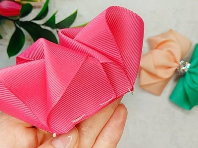 Fluffy Hair Bows - How to make an awesome ribbon hair bow ????
