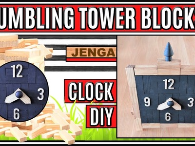 GRAB YOUR TUMBLING TOWER BLOCKS NOW !! I FARMHOUSE CLOCK DIY II THIS JENGA DIY YOU HAVE TO MAKE !!