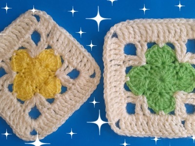 Granny Square Clover ???? St Patricks day crochet ???? Flower Granny Square
