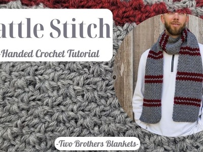 How to Crochet the Wattle Stitch [Left-Handed!]
