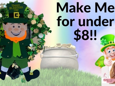 How to Make an Adorable Felt Leprechaun Saint Patricks Day Wreath, Budget friendly home decor DIY