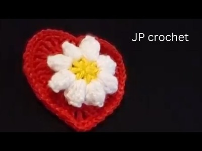 How to make Wonderful Lovely Heart  Easy pattern.Make it now {jp crochet}