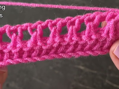 ????it's so easy you wouldn't believe it????tunisian crochet pattern #trendingvideo #diy #tunusişi