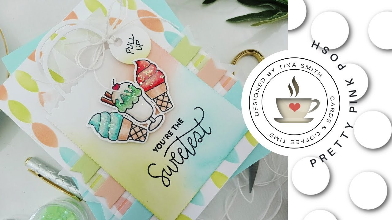 Pretty Pink Posh | Gift Bag Card | DIY Birthday Card by Tina Smith