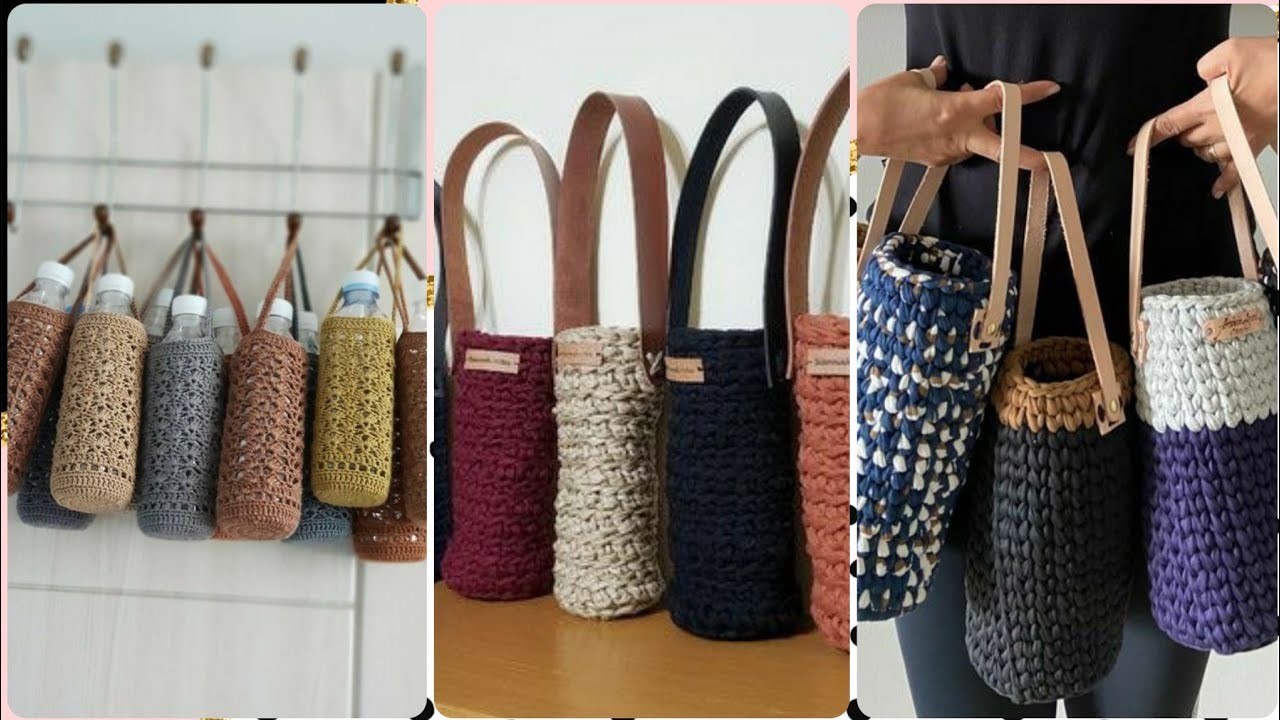 STYLISH AND AMAZING FREE CROCHET BOTTLE HOLDER PATTERN