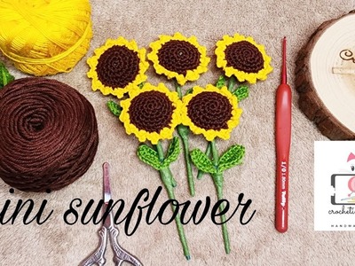 SUNFLOWER mini sunflower | #crochetsunflower #sunflower | @annpedigancdc
