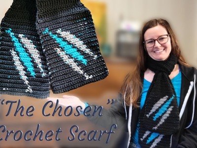 "The Chosen" 3-Fish Logo Crochet Scarf Tutorial
