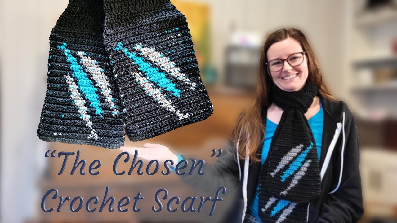 "The Chosen" 3-Fish Logo Crochet Scarf Tutorial