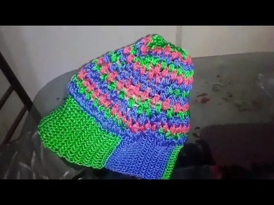 This is Crochet puffcon cap