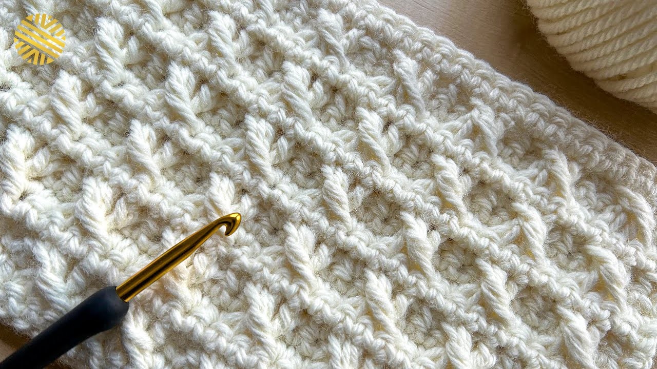 VERY EASY Crochet Pattern for Beginners! ???? ✅ Pretty Crochet Stitch for Cardigan, Sweater & Blanket