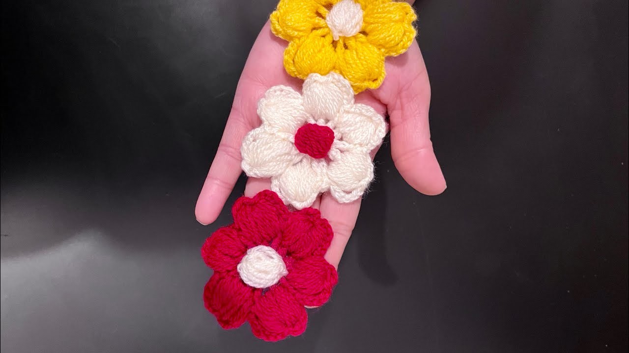 WONDERFUL CROCHET FLOWER | Simple and fun crochet design for everyone