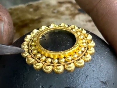 24k Gold Coin Ring Making | How Gold Ring Is made | Jewelry design |