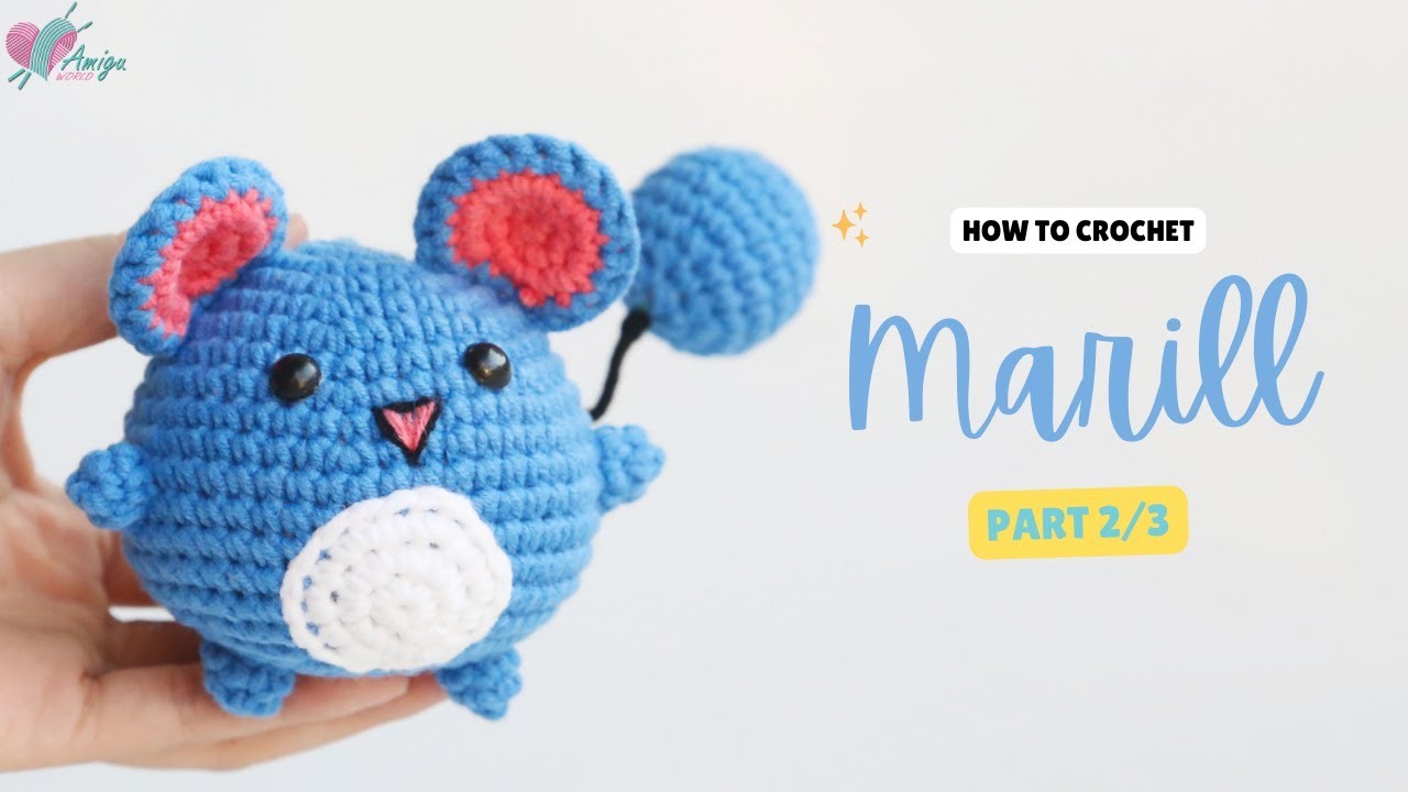 #410 | Amigurumi Marill (2.3) | Crochet Pokémon Amigurumi | Free Pattern | Amiguworld