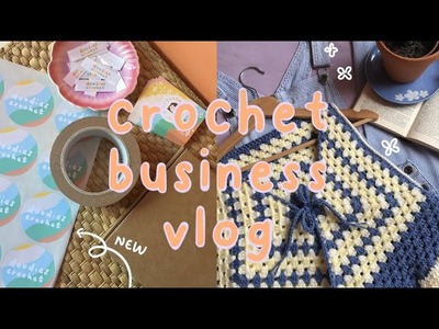 A crochet business vlog | Packaging update, pattern writing + *more*