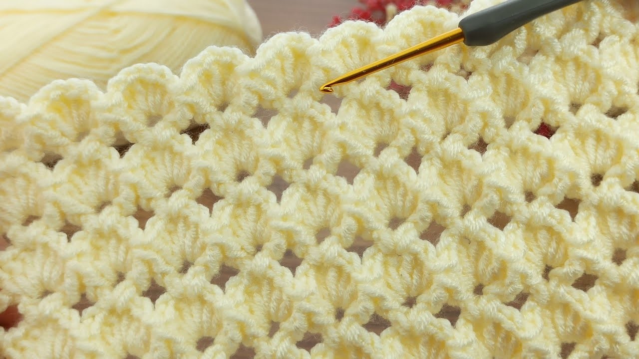 Amazing ⚡????????This is very beautiful, very easy crochet baby blanket model narianlatimi #crochet