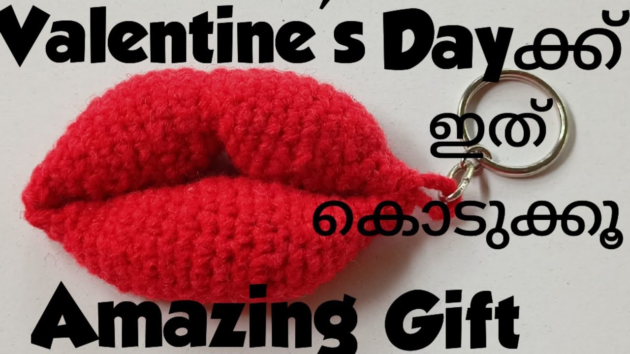 Amazing Valentine's Day Gift| Crochet Lips Key Holder|Chain Amigurumi| DIY|Ani's Tech Factory Part-1