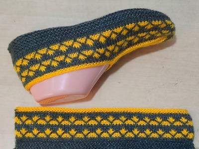 Beautiful and unique knitting booties
