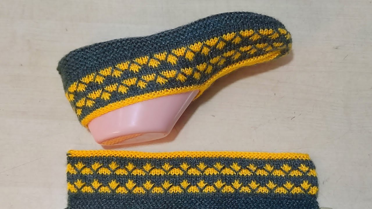 Beautiful and unique knitting booties