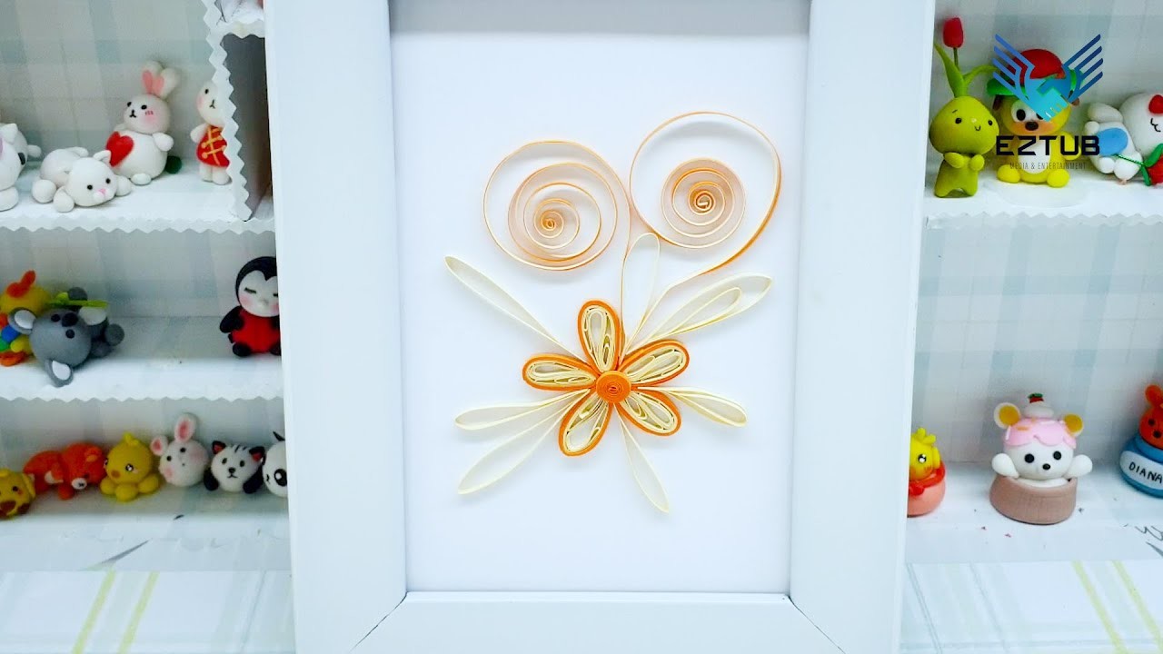 Beautiful quilling cards with ranunculus flower decoration | Quilling Basic Flower Tutorial