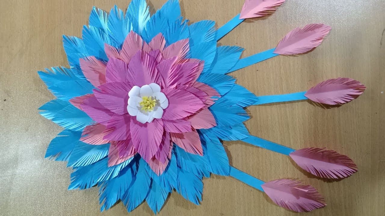 Beautiful Wall Hanging Craft. Paper Craft for Home Decoration. Paper Flower Wall Hanging Ideas